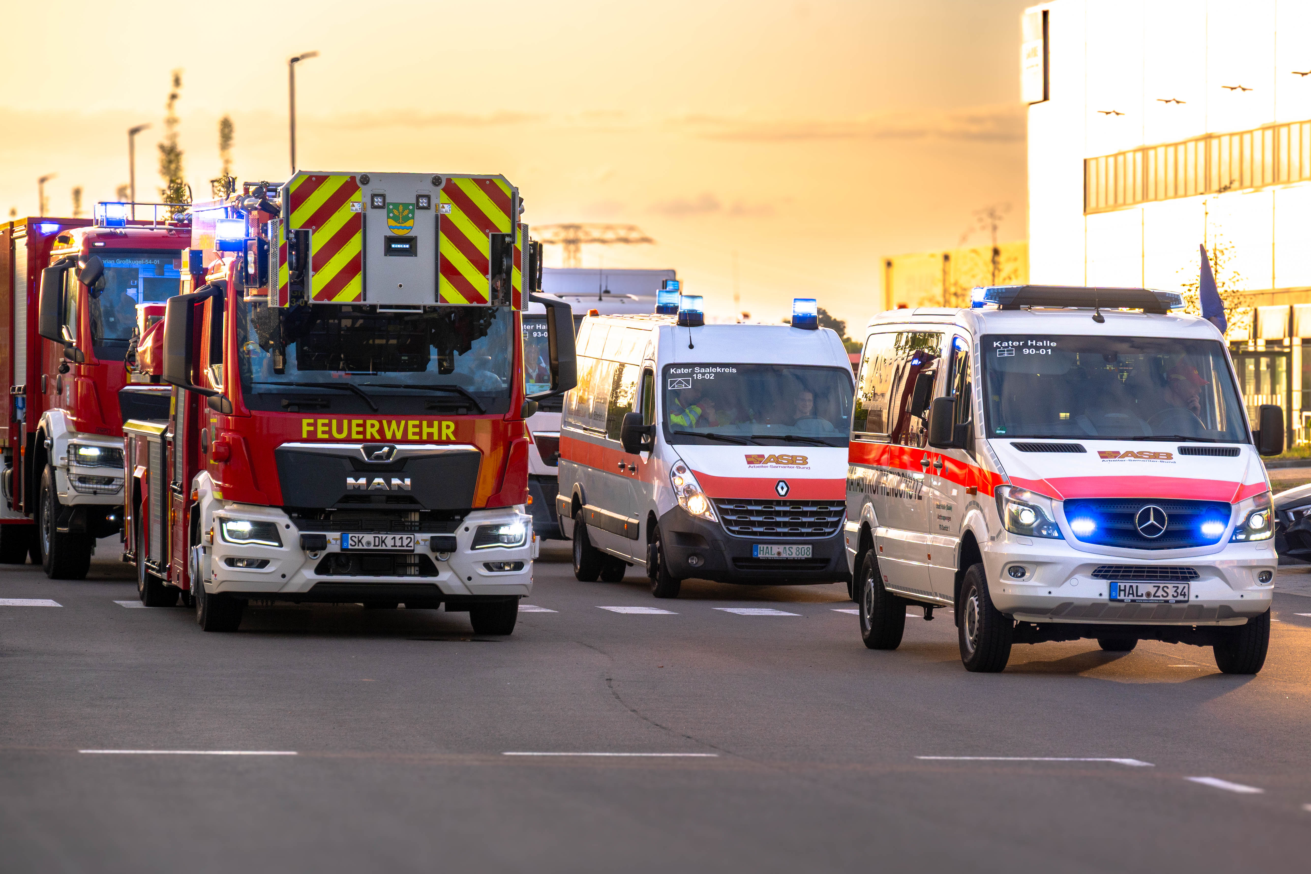 Großübung in Kabelsketal: ASB und Feuerwehr proben gemeinsam den Ernstfall